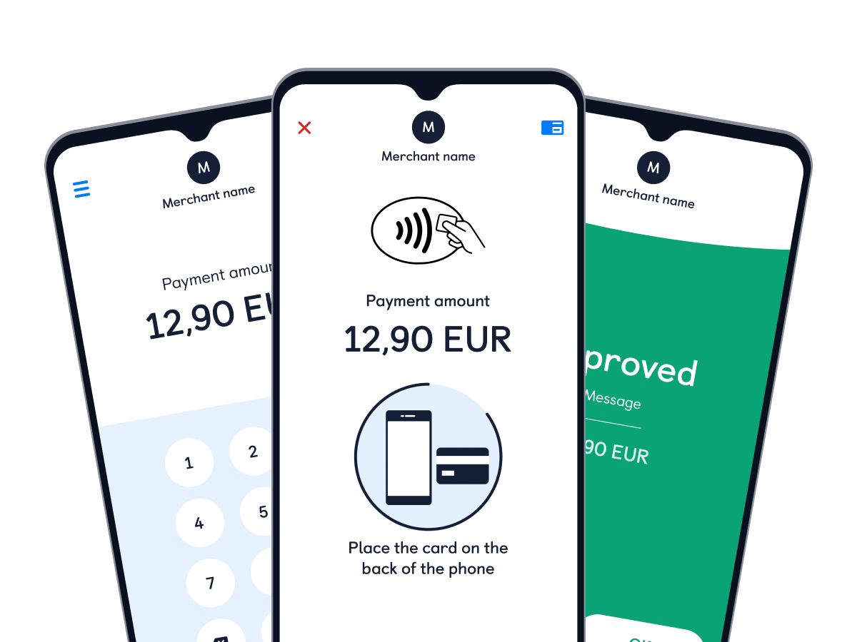 Screens showing Softpay App