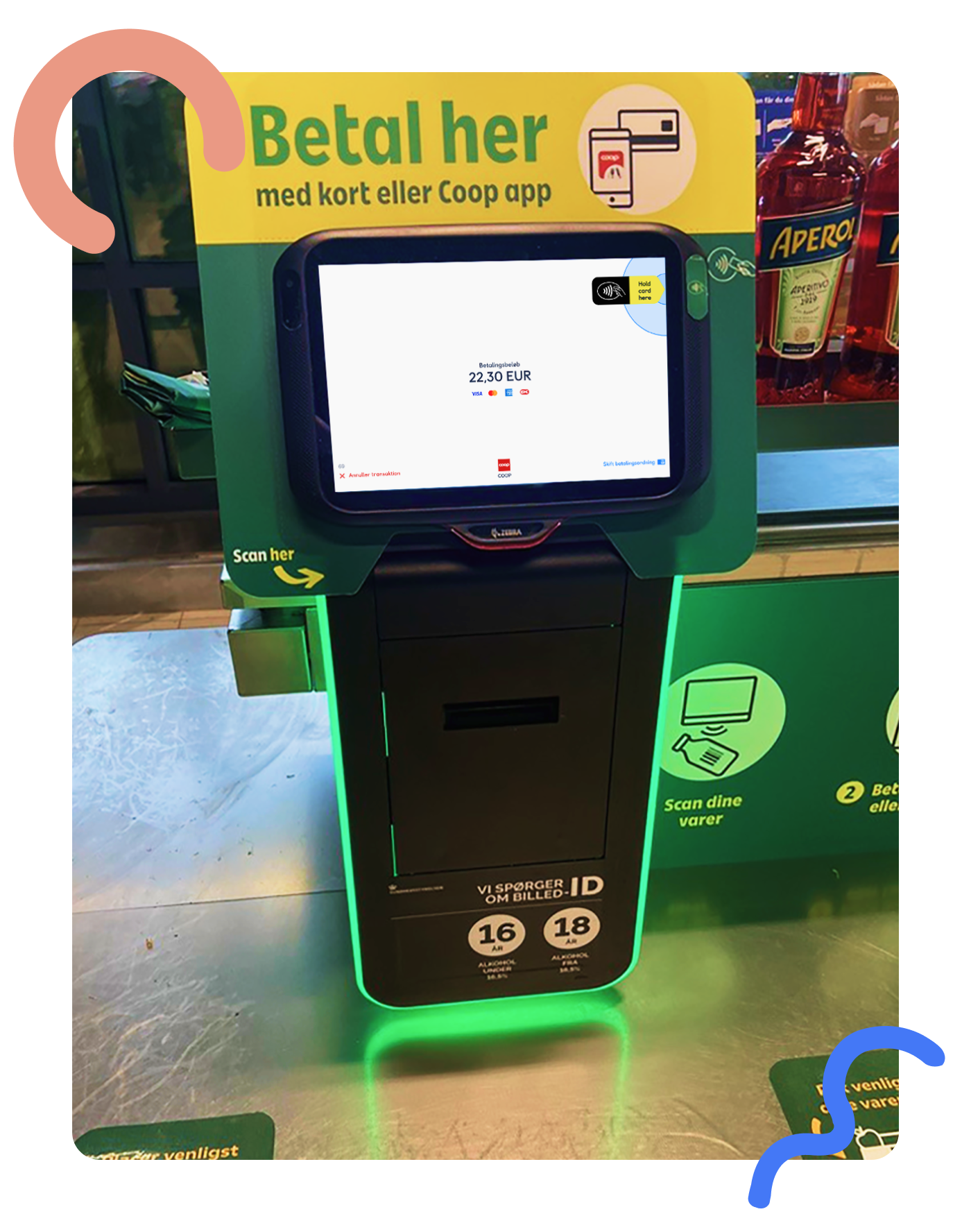 Softpay selfcheckout solution in the store